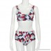 Printed High Waisted Bandage Sporty Bathing Suit Bikini Bottom Two Piece Swimsuit for Womens Multicolor B07CZBGH7P